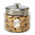 Glass Cookie Jar - Mini Chocolate Chip Cookies (64 Oz.)